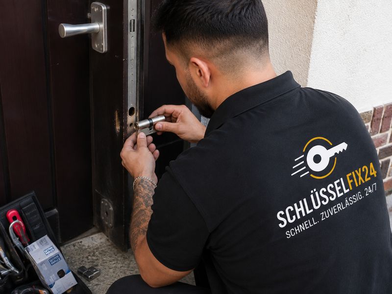 SchlüsselFix24 im Einsatz an einer Haustür in Duisburg